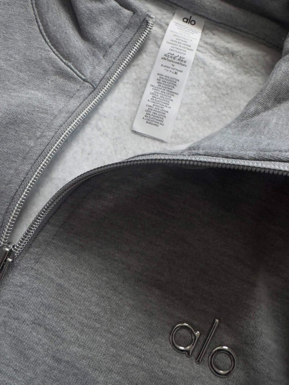 ALO Yoga Accolade 1/4 Zip Pullover Athletic Heather Grey | NWT | Multiple Sizes - Picture 2 of 9